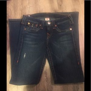 True religion blue jeans size 28